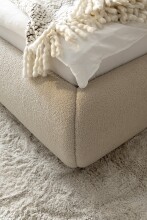 Stauraumbett >Fortello< Liegefläche 160x200 cm, in Cappuccino - 184x88x232 (BxHxT)