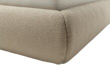 Stauraumbett >Fortello< Liegefläche 160x200 cm, in Cappuccino - 184x88x232 (BxHxT)