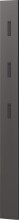 Garderobenleiste >UTAH< 3 Haken, Graphit -...