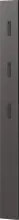 Garderobenleiste >UTAH< 3 Haken, Graphit -...