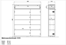 Schuhkommode >GW-AMECA< 2 Türen, 1 Schub, Graphit / Navarra-Eiche-Dekor - 83x99x22cm (BxHxT)
