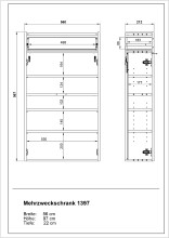 Schuhschrank >GW-AMECA< hängend / stehend, Taupegrün/ Navarra-Eiche-Dekor - 56x97x22cm (BxHxT)