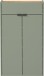 Schuhschrank >GW-AMECA< hängend / stehend, Taupegrün/ Navarra-Eiche-Dekor - 56x97x22cm (BxHxT)