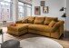 Polsterecke >Felicia< Schlaffunktion, Stauraum, Cord gold - 302x89x188cm (BxHxT)