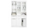 Buffet >Landsted< in Weiß - 120x200x40cm (BxHxT)