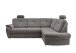 Ecksofa >Elli< Schlaffunktion, Stauraum, Kopfstützen, grau-braun - 264x92x180cm BxHxT