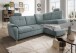 Ecksofa >Elli< Schlaffunktion, Stauraum, 2 Kopfstützen, mint - 264x92x180cm (BxHxT)