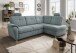 Ecksofa >Elli< Schlaffunktion, Stauraum, 2 Kopfstützen, mint - 264x92x180cm (BxHxT)