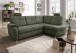 Ecksofa >Elli< Schlaffunktion, Stauraum, Kopfstützen, moosgrün - 264x92x180cm (BxHxT)