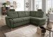 Ecksofa >Elli< Schlaffunktion, Stauraum, Kopfstützen, moosgrün - 264x92x180cm (BxHxT)