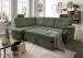 Ecksofa >Elli< Schlaffunktion, Stauraum, Kopfstützen, moosgrün - 264x92x180cm (BxHxT)