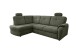 Ecksofa >Elli< Schlaffunktion, Stauraum, Kopfstützen, moosgrün - 264x92x180cm (BxHxT)