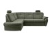 Ecksofa >Elli< Schlaffunktion, Stauraum, Kopfstützen, moosgrün - 264x92x180cm (BxHxT)