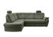 Ecksofa >Elli< Schlaffunktion, Stauraum, Kopfstützen, moosgrün - 264x92x180cm (BxHxT)