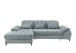 Polsterecke >Devland< Schlaffunktion, Stauraum, Cord Aqua - 273x105x189cm (BxHxT)