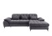 Polsterecke >Devland< Schlaffunktion, Kopfteilverstellung, Cord grau - 273x105x189cm (BxHxT)
