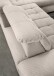 Polsterecke >Devland< Schlaffunktion, Kopfteilverstellung, Cord beige - 273x105x189cm BxHxT