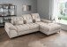 Polsterecke >Devland< Schlaffunktion, Kopfteilverstellung, Cord beige - 273x105x189cm BxHxT