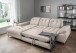 Polsterecke >Devland< Schlaffunktion, Kopfteilverstellung, Cord beige - 273x105x189cm BxHxT