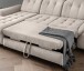 Polsterecke >Devland< Schlaffunktion, Kopfteilverstellung, Cord beige - 273x105x189cm BxHxT