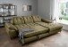 Polsterecke >Devland< Schlaffunktion, Kopfteilverstellung, Cord olive - 273x105x189cm BxHxT