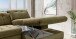 Polsterecke >Devland< Schlaffunktion, Kopfteilverstellung, Cord olive - 273x105x189cm BxHxT