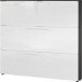 Schuhkipper >GW-ASTONA< 3 Klappen, Graphit/Weiß - 140x129x20cm (BxHxT)