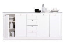 Sideboard >Landsted< in Weiß - 200x90x40cm (BxHxT)