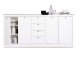 Sideboard >Landsted< in Weiß - 200x90x40cm (BxHxT)