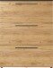 Schuhkipper >GW-WILDOMAR< 3 Klappen, Graphit / Navarra-Eiche-Dekor - 100x127x19cm (BxHxT)