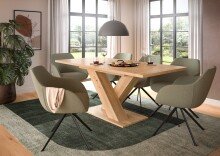 Kulissen-Esstisch >Motion< ausziehbar, artisan oak...