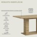 Kulissen-Esstisch >Motion< ausziehbar 190cm, artisan oak Dekor - 150/190x76x90cm (BxHxT)