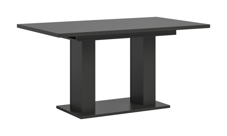 Kulissen-Esstisch >Motion< ausziehbar 190cm, Grau - 150/190x76x90cm (BxHxT)