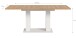 Kulissen-Esstisch >Motion< ausziehbar 190cm, weiß / artisan Eiche Dekor - 150/190x76x90cm (BxHxT)