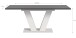 Kulissen-Esstisch >Motion< ausziehbar 190cm, Grau / Weiß - 150/190x76x90cm (BxHxT)