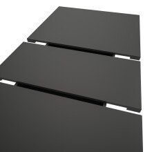 Kulissen-Esstisch >Motion< ausziehbar 190cm, Grau / Weiß - 150/190x76x90cm (BxHxT)