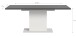 Kulissen-Esstisch >Motion< ausziehbar 190cm, Grau / Weiß - 150/190x76x90cm (BxHxT)