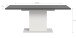 Kulissen-Esstisch >Motion< ausziehbar 190cm, Grau / Weiß - 150/190x76x90cm (BxHxT)