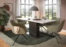 Kulissen-Esstisch >Motion< ausziehbar 190cm, Grau /...