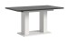 Kulissen-Esstisch >Motion< ausziehbar 190cm, Grau / Weiß - 150/190x76x90cm (BxHxT)