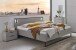 Bettanlage >Tilburg< (4tlg. ) Bett 168x92x210, Nachtkommoden, Kommode, Saharagrau/Grafit
