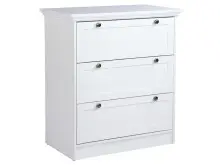 Kommode >Landsted< in Weiß - 80x90x45cm (BxHxT)