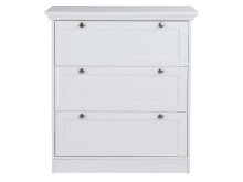 Kommode >Landsted< in Weiß - 80x90x45cm (BxHxT)