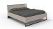 Schlafzimmer-Set >Tilburg< (5tlg. ) Schrank, Bett 168x92x210cm, Kommoden, Saharagrau, Abs. Grafit