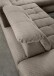 Polsterecke >Devland< Schlaffunktion, Stauraum, Cord grau-braun - 273x105x189cm (BxHxT)