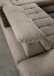 Polsterecke >Devland< Schlaffunktion, Stauraum, Cord grau-braun - 273x105x189cm (BxHxT)