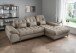 Polsterecke >Devland< Schlaffunktion, Stauraum, Cord grau-braun - 273x105x189cm (BxHxT)