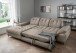 Polsterecke >Devland< Schlaffunktion, Stauraum, Cord grau-braun - 273x105x189cm (BxHxT)