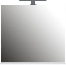 Badspiegel >1429< mit Ablage in Weiß - 76x75x15cm (BxHxT)