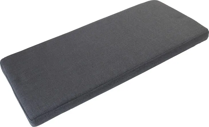 Sitzkissen >GW-GENOVA< für Schubänke, Anti-Rutschpads, Anthrazit - 95x6x35 (BxHxT)